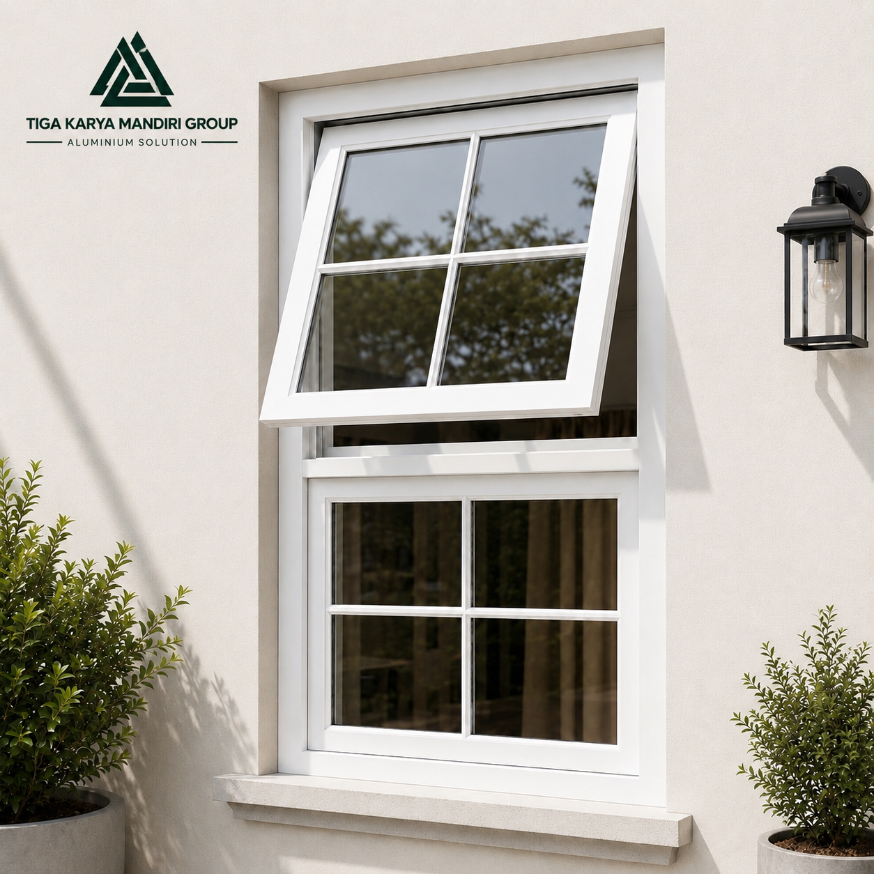 Jendela Aluminium Modern Kombinasi Fix Window 50x100 cm | Minimalis Premium - Image 4