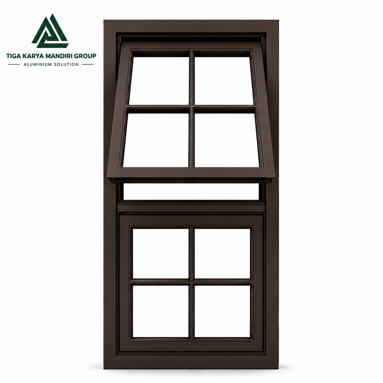 Jendela Aluminium Modern Kombinasi Fix Window 50x100 cm | Minimalis Premium - Image 6