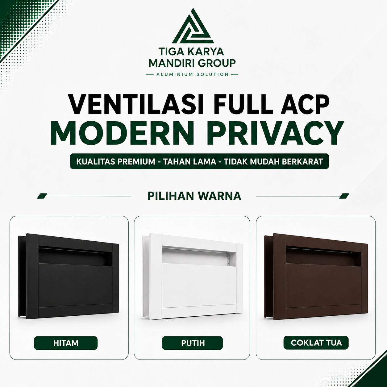 Ventilasi Full ACP Modern Privacy | Aluminium Minimalis Premium - Image 2
