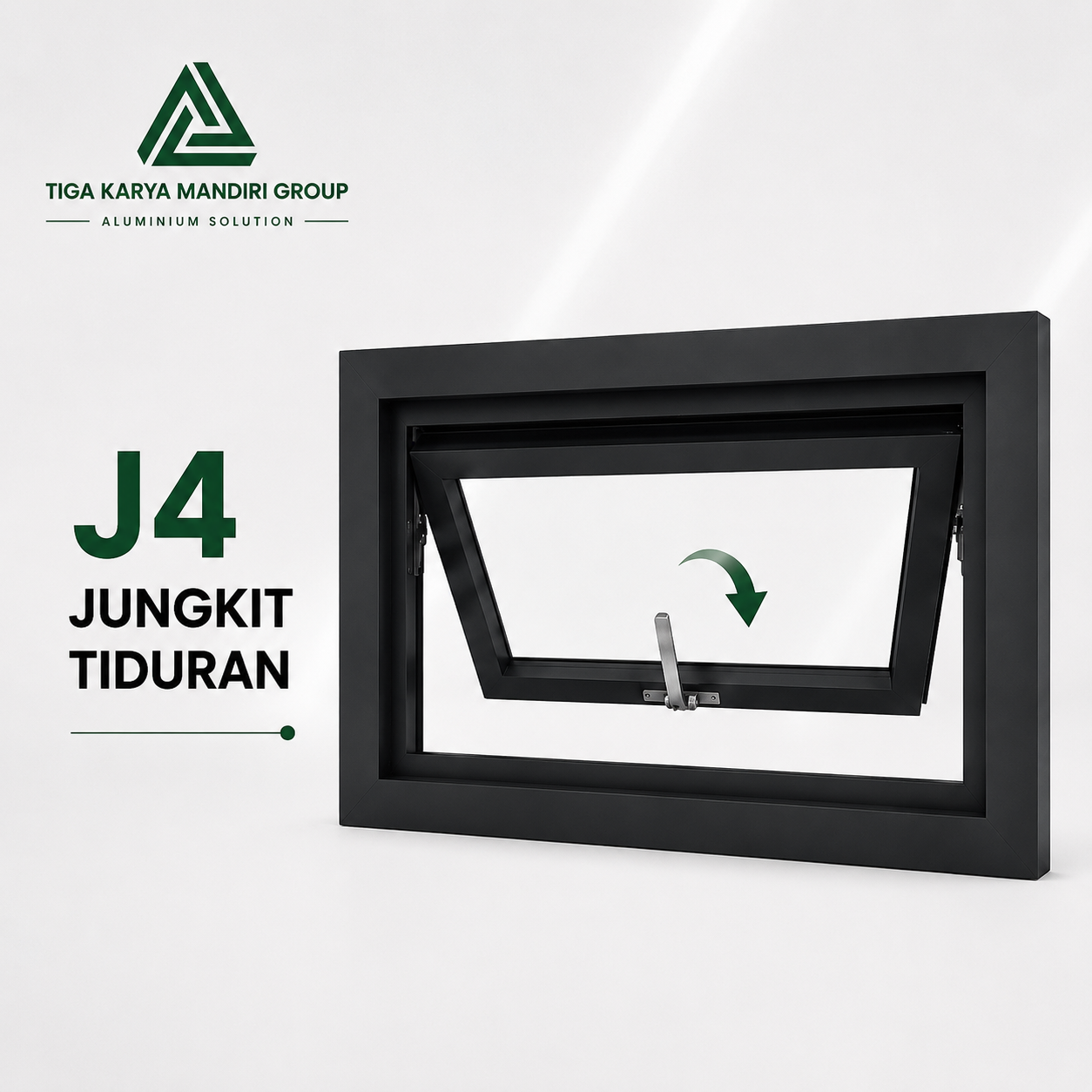Jendela Aluminium Double Casement Minimalist | 2 Daun | Custom Ukuran - Image 15