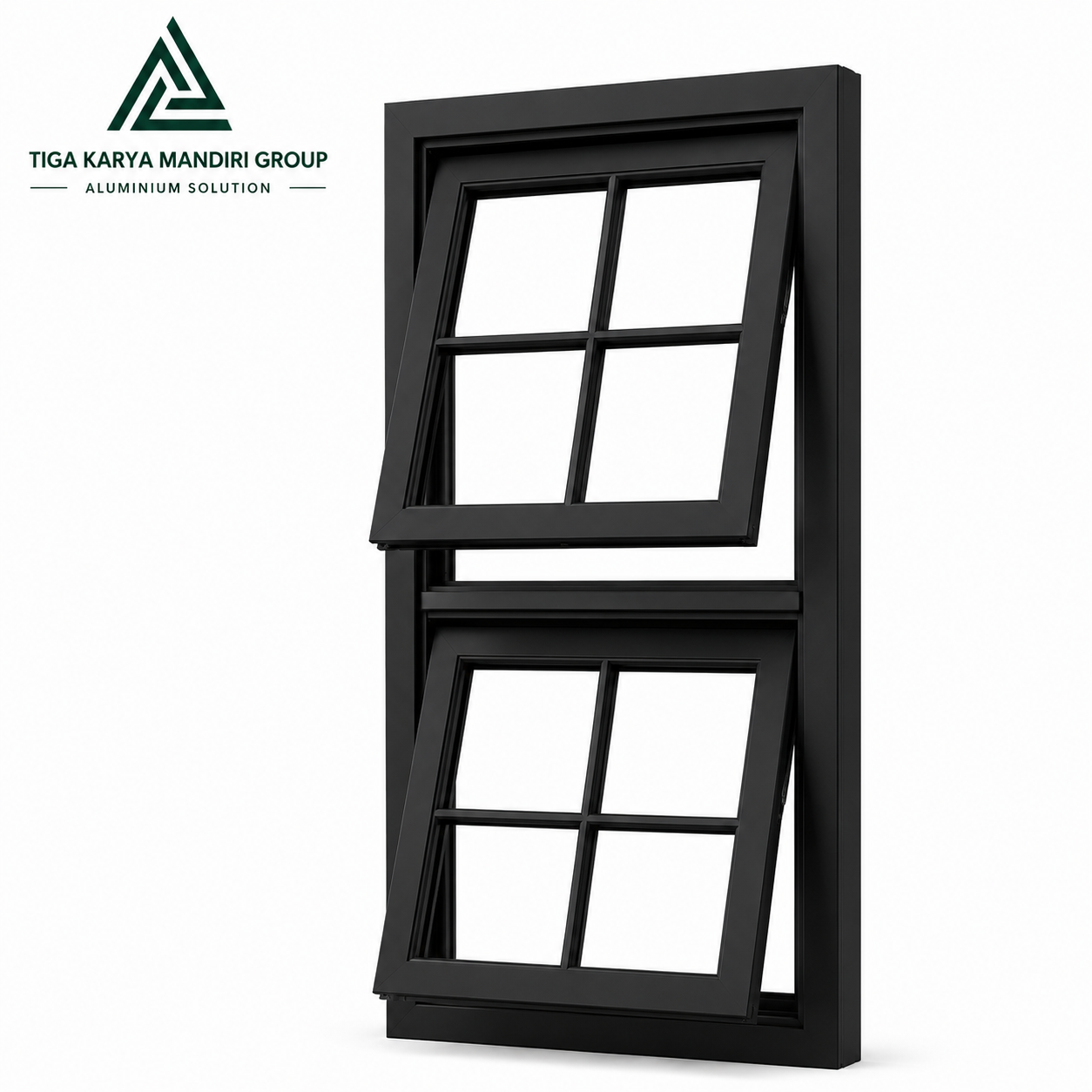 Jendela Aluminium Modern Dual Open 50x100 cm | Minimalis Premium - Image 7