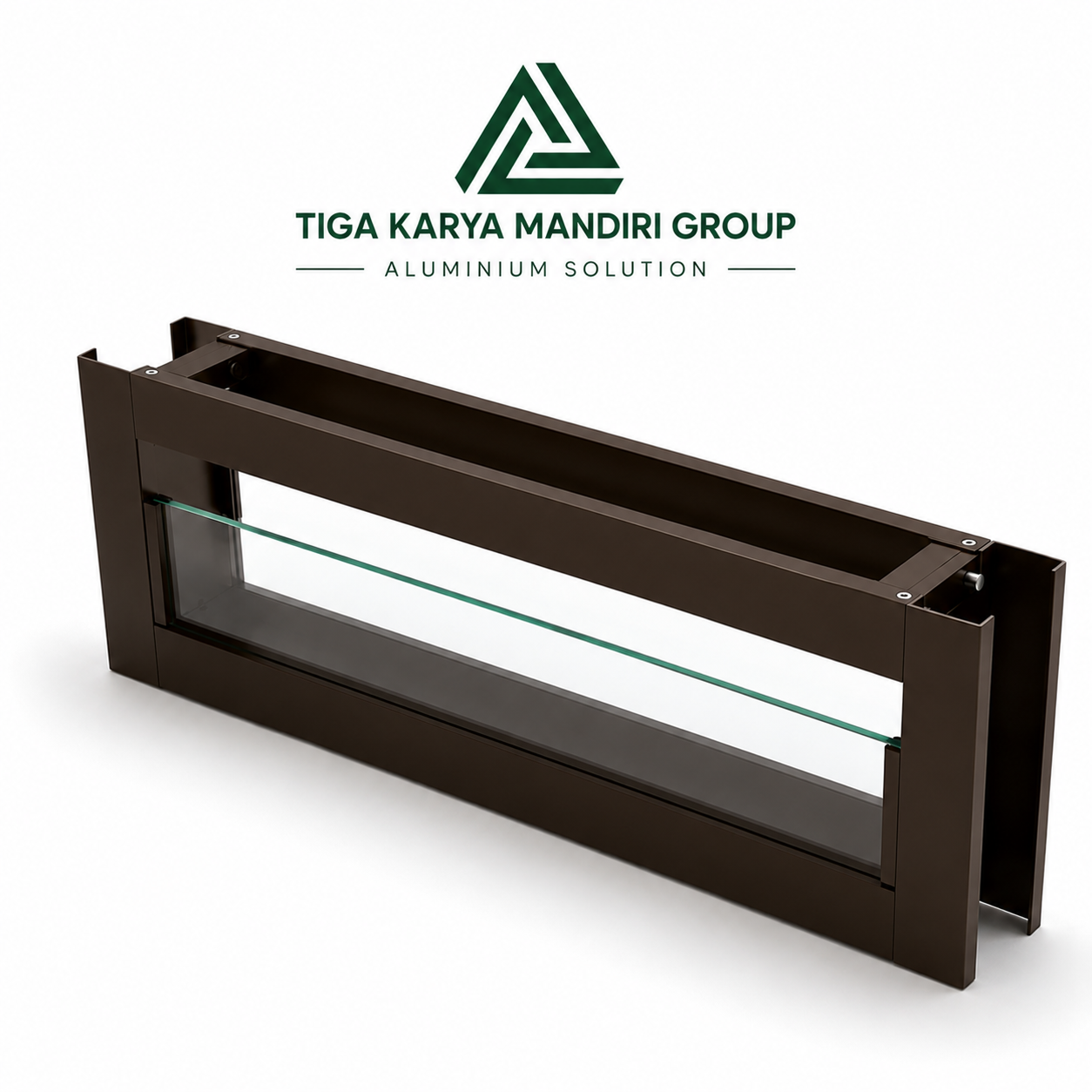 Kaca Mati Aluminium Zig Zag Minimalist Tinggi 20 cm | Ventilasi Dapur Modern - Image 8