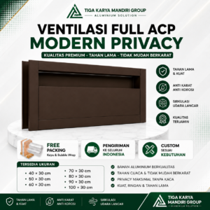 Ventilasi Full ACP Modern Privacy | Aluminium Minimalis Premium