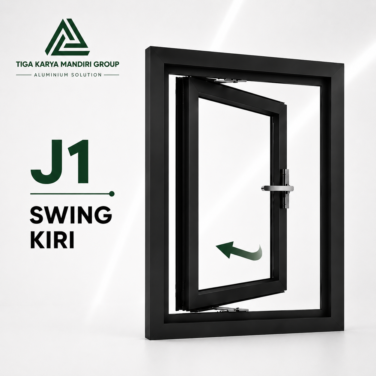 Jendela Aluminium Double Casement Minimalist | 2 Daun | Custom Ukuran - Image 12