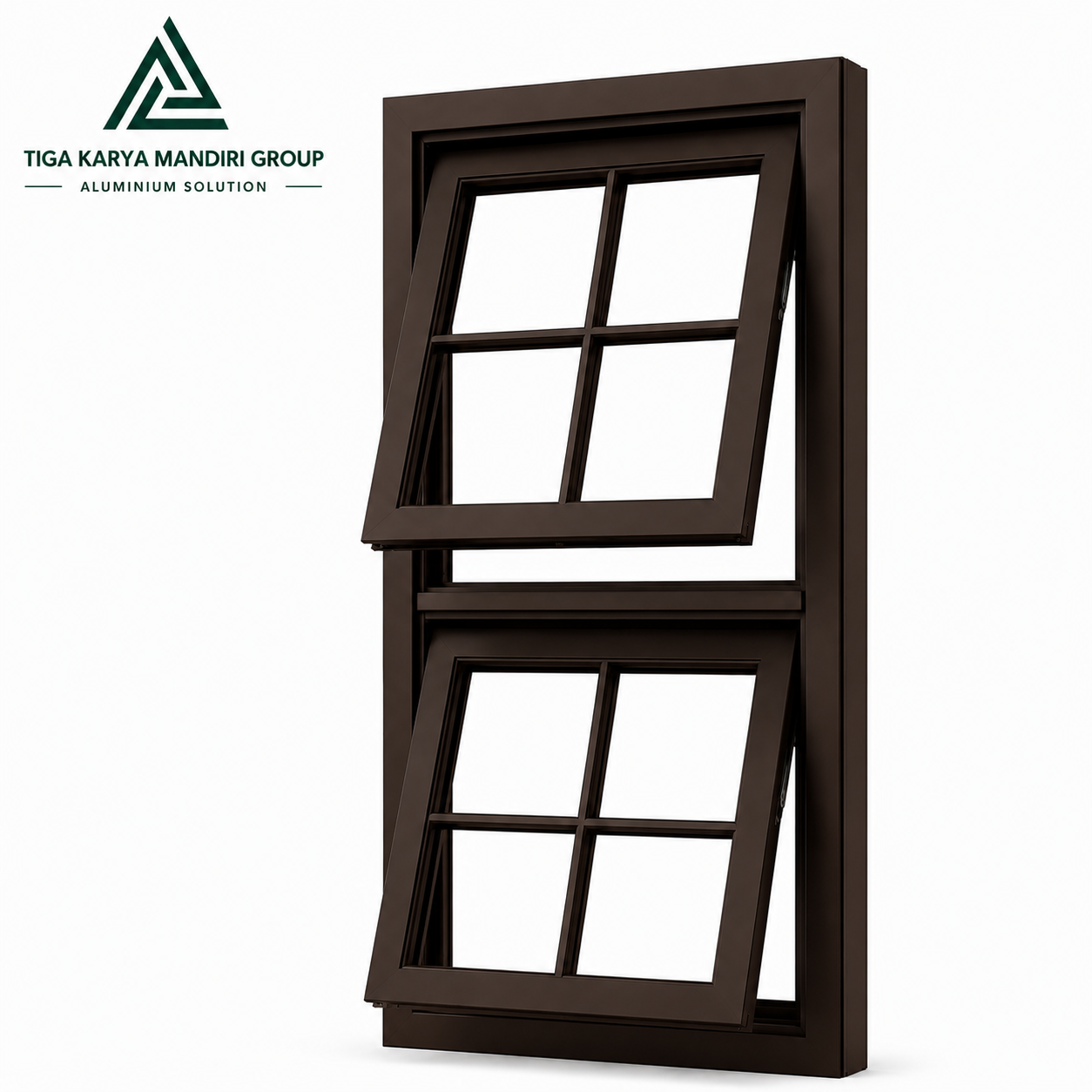 Jendela Aluminium Modern Dual Open 50x100 cm | Minimalis Premium - Image 6