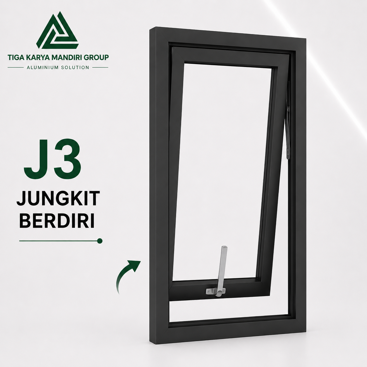 Jendela Aluminium Double Casement Minimalist | 2 Daun | Custom Ukuran - Image 14