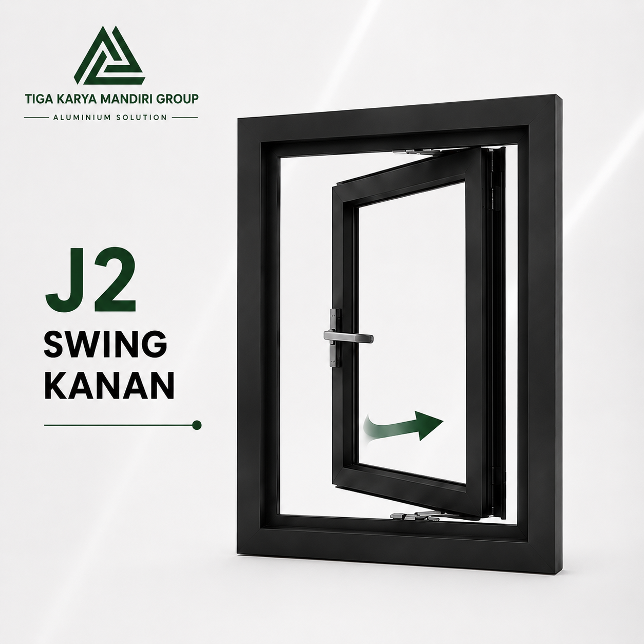 Jendela Aluminium Double Casement Minimalist | 2 Daun | Custom Ukuran - Image 13