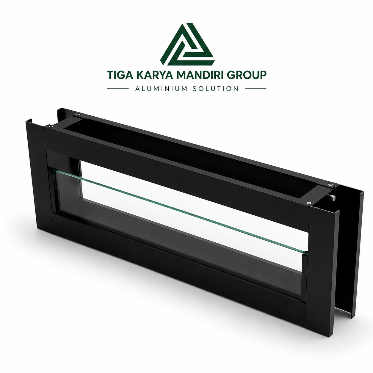 Kaca Mati Aluminium Zig Zag Minimalist Tinggi 20 cm | Ventilasi Dapur Modern - Image 6
