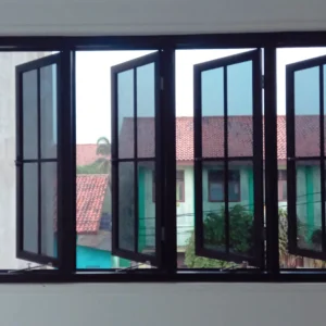 jendela aluminium bukaan kanan, bekasi