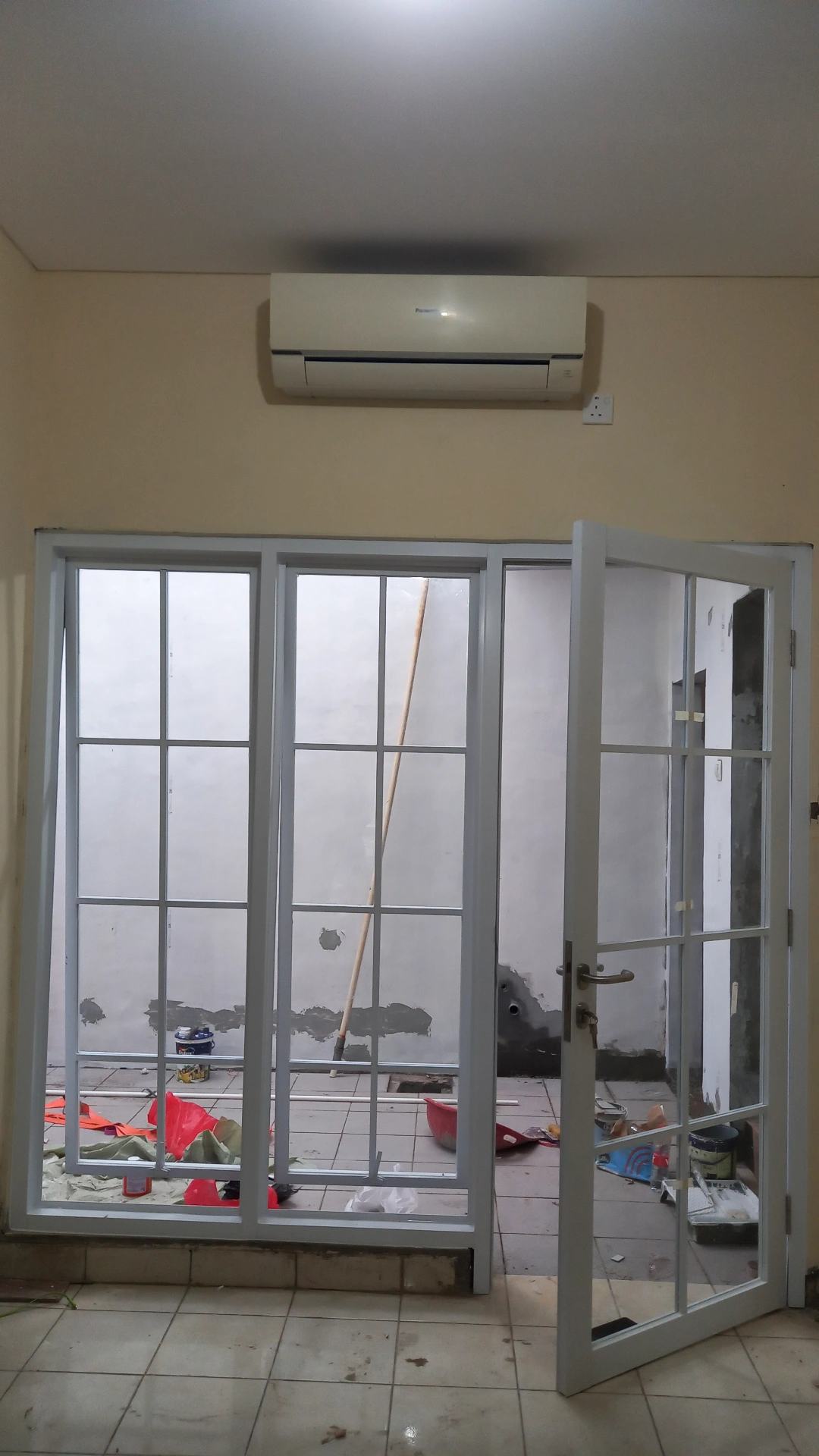 Kaca mati & jendela list kotak kotak ornamen aluminium, bekasi