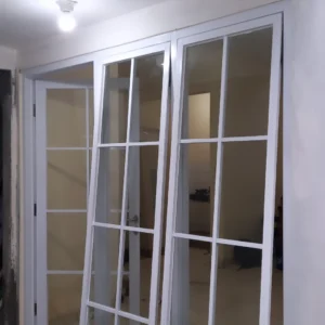 Kaca mati & jendela list kotak kotak ornamen aluminium, bekasi