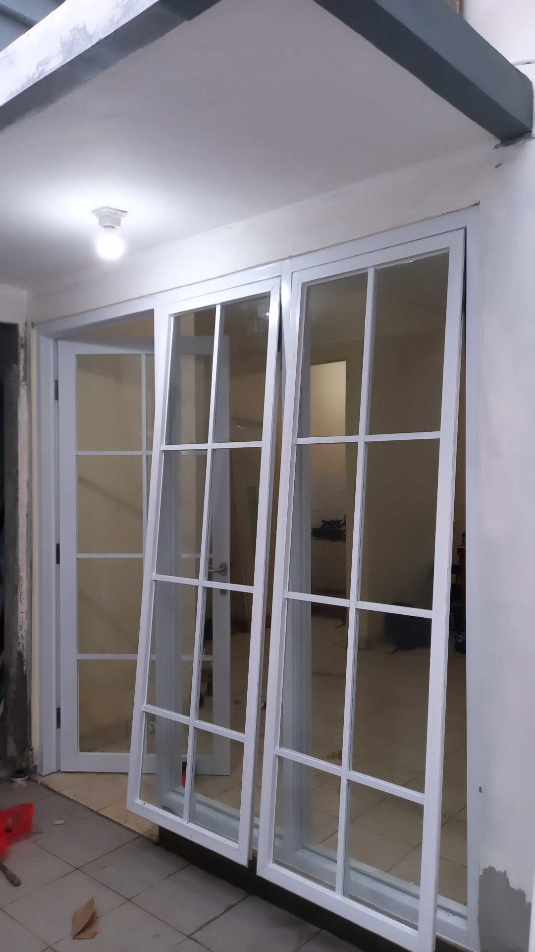 Kaca mati & jendela list kotak kotak ornamen aluminium, bekasi