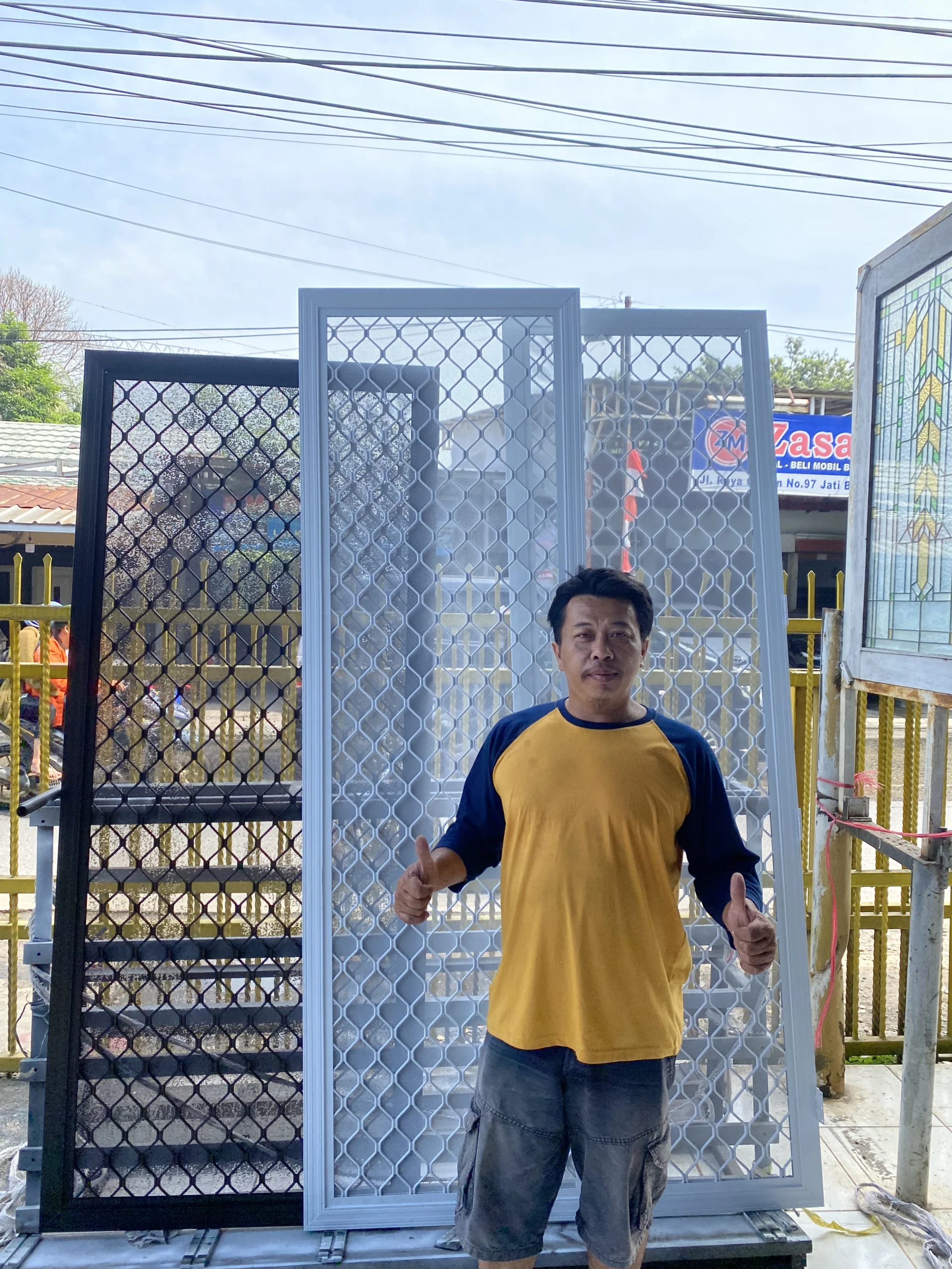 Pintu expanda single aluminium bersama Bang Mul, siap kirim dan pasang ke seluruh Indonesia