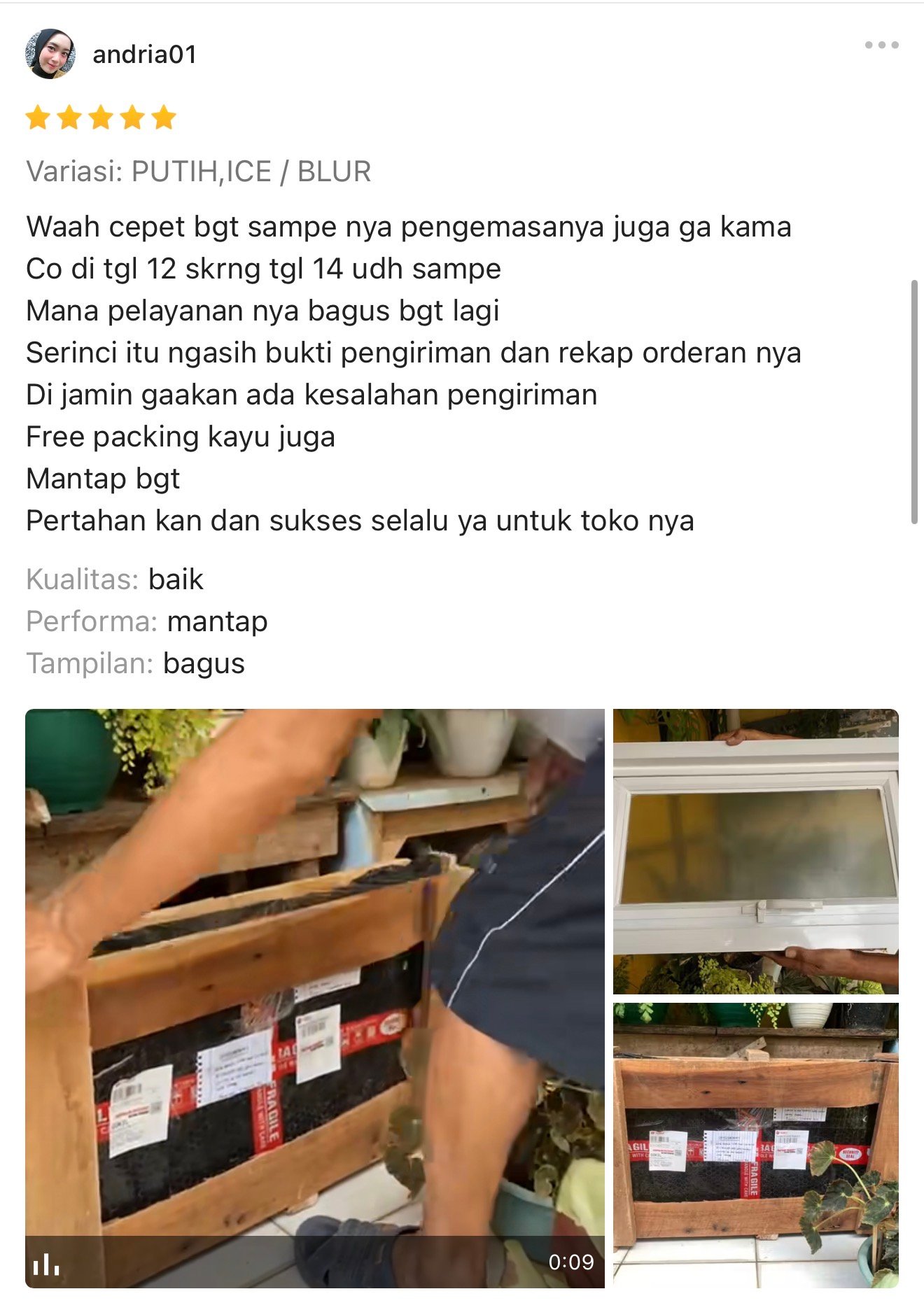 testimoni jendela aluminium tkm bekasi