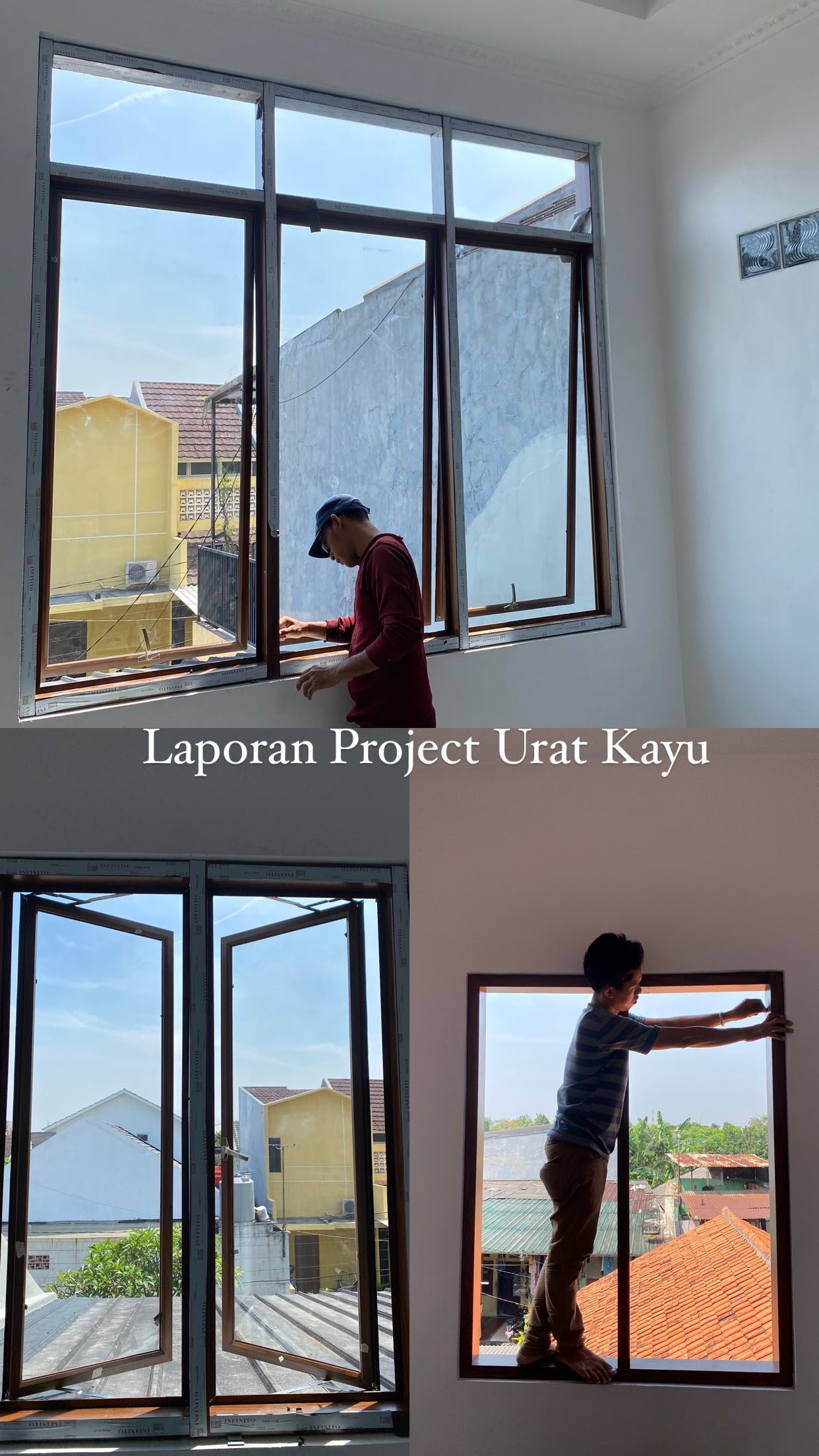 project urat kayu full 1 rumah aluminium mewah dan premium bekasi
