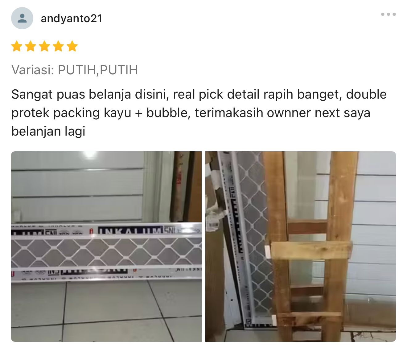 testimoni ventilasi kawat nyamuk shopee tkm