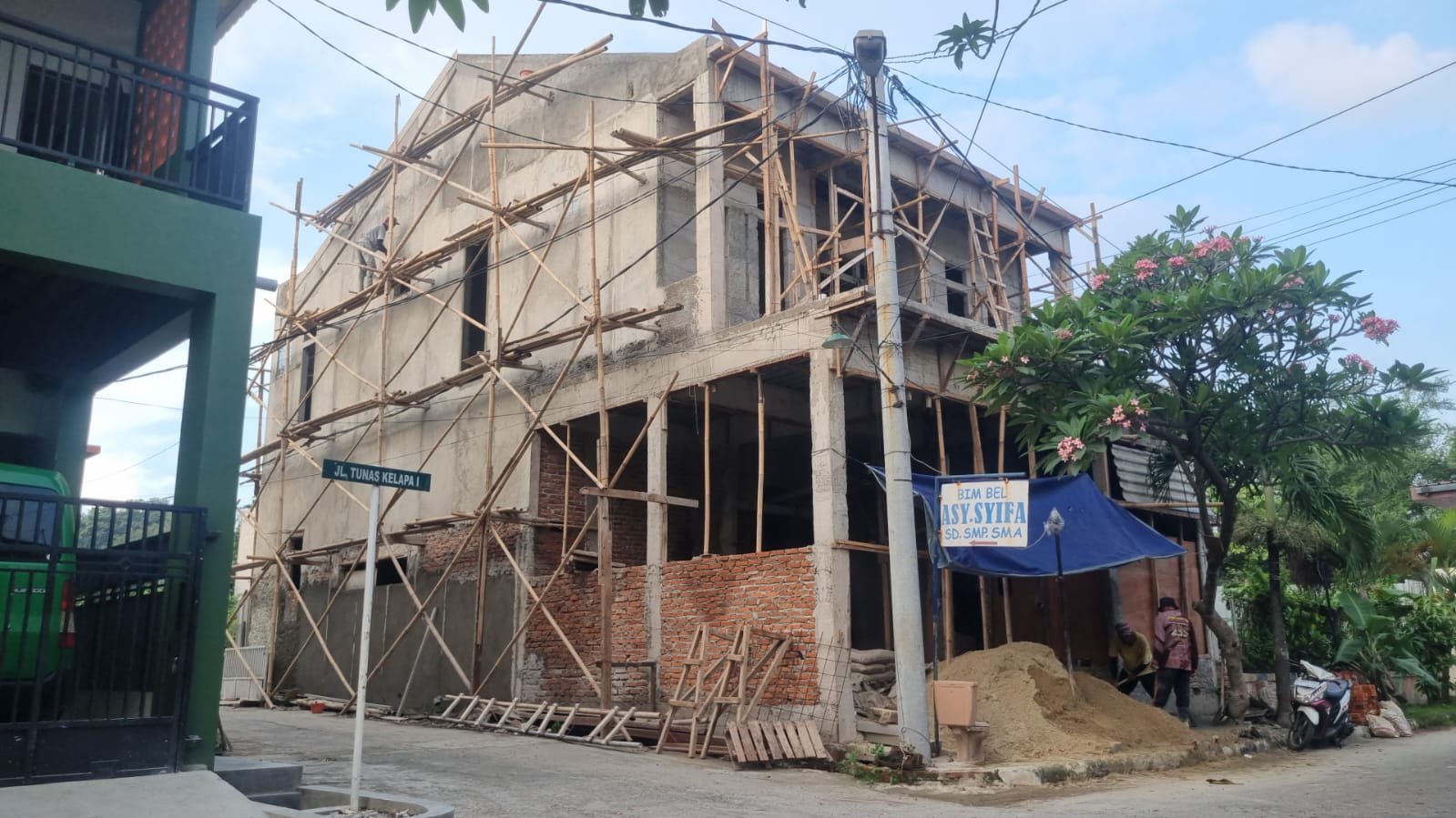 pemasangan project 1 rumah full aluminium