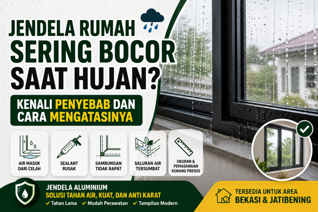 jendela rumah bocor